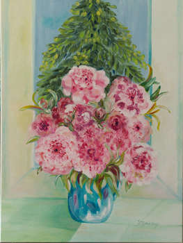 Pfingstrosen in einer Vase - Ilona Milewska