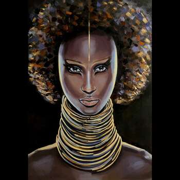 «Женщина с золотыми обручами» - Iwona Greczka