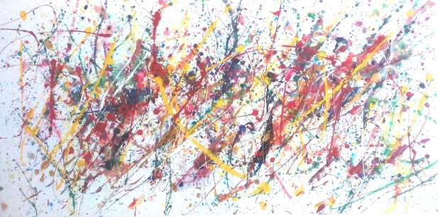 Abstrakcja w stylu Jackson Pollock Jacek Kamiński