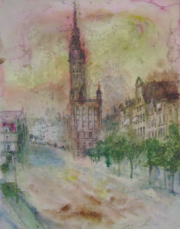 Gdańsk-Hall-postcard by 19 in. Jacek Kamiński