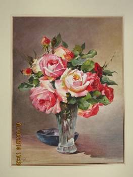 Roses dans un vase - Jacek Stryjewski