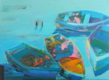 Four boats - Jadwiga Wolska