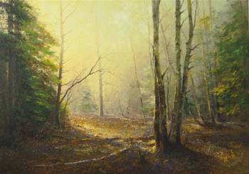 Wiosenny poranek w lesie - Jan Bartkevics