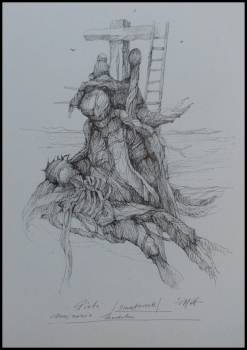 Pieta grief-human miseria - Jan Sumiga