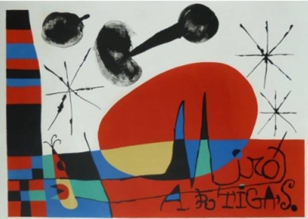 La Terra del grande incendio Joan Miro