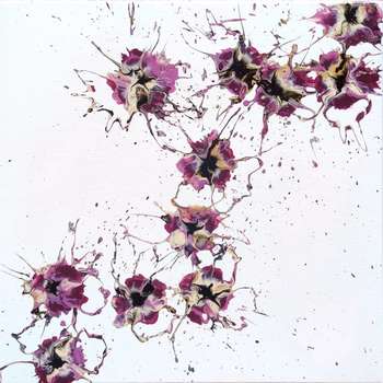 Flower Flow III 55 x 55 cm - Joanna Bilska