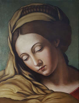 "Vierge à la guirlande de roses" - Joanna Ordon