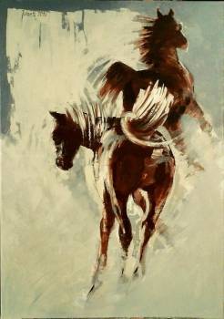 Zimowe konie - Jolanta Kalopsidiotis