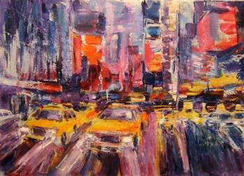 New York street - Kazimierz Komarnicki
