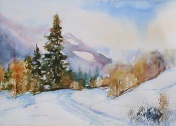 Winter in the mountains - Kazimierz Twardowski