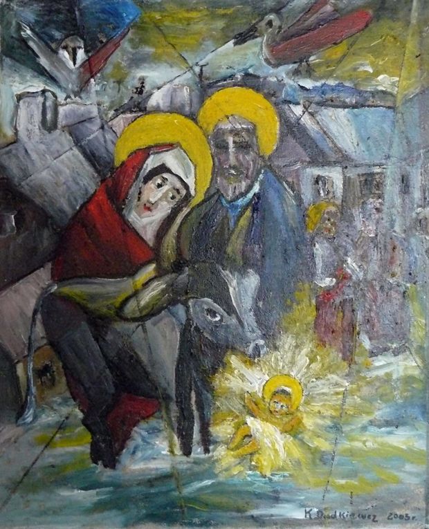 Holy family - nativity Krystyn Dudkiewicz