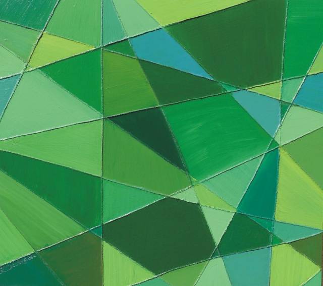 kaleidoscope emerald Krystyna Ciećwierska