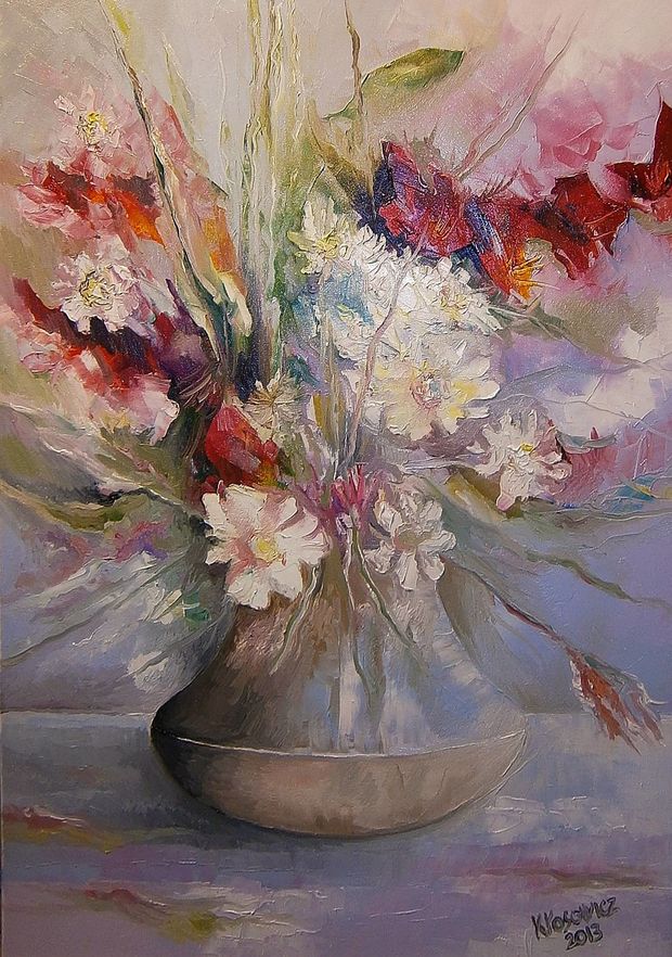 Blumen in einer Vase - Krzysztof Kłosowicz | TouchofArt