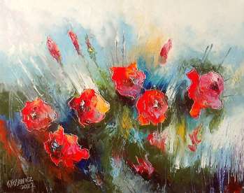 "Roses dans le jardin II" - Krzysztof Kłosowicz