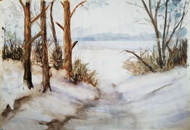 Winterblick vom Wald Krzysztof Marek