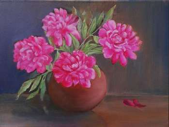 Цветы в глиняной вазе - Krzysztof Marek