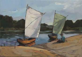 Vistula whips under sails - Krzysztof Michalski