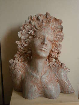 Rzeźba ceramika "Królowa" - Krzysztof Śliwka