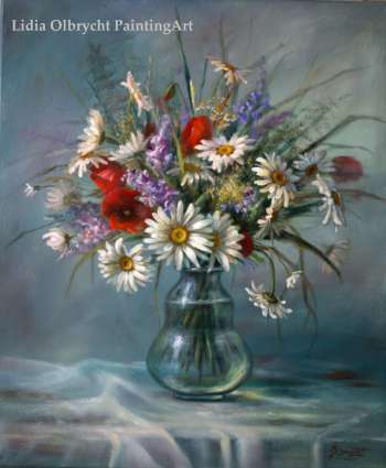 Ромашки / маргаритки - дикие цветы в вазе - Lidia Olbrycht
