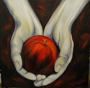 Hands - apple - Magdalena Iwanowska