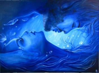 adam and eve - in blue - Magdalena Iwanowska