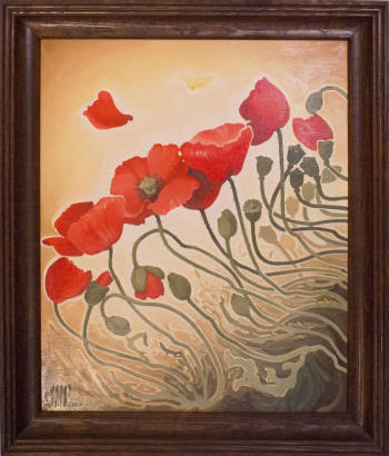 "Poppies in the wind" - Magdalena Wrzesień