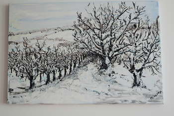 Winter in the orchard. - Małgorzata Kłapsa