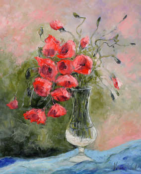 Poppies in a vase - Małgorzata Kruk
