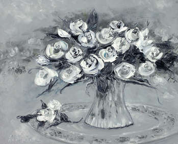 Букет из серых роз - Małgorzata Kruk