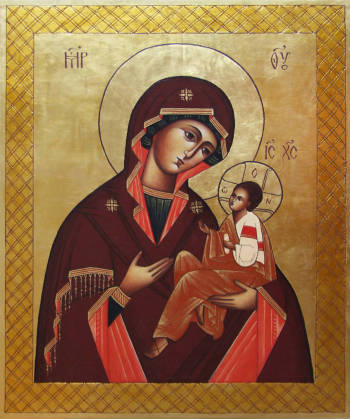 Our Lady of Georgia - painted on the basis of a 18th-century icon from Russia - Malwina Wójcik