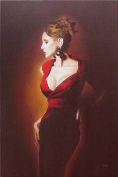 Mädchen im roten Kleid - Marcin Szczepaniak