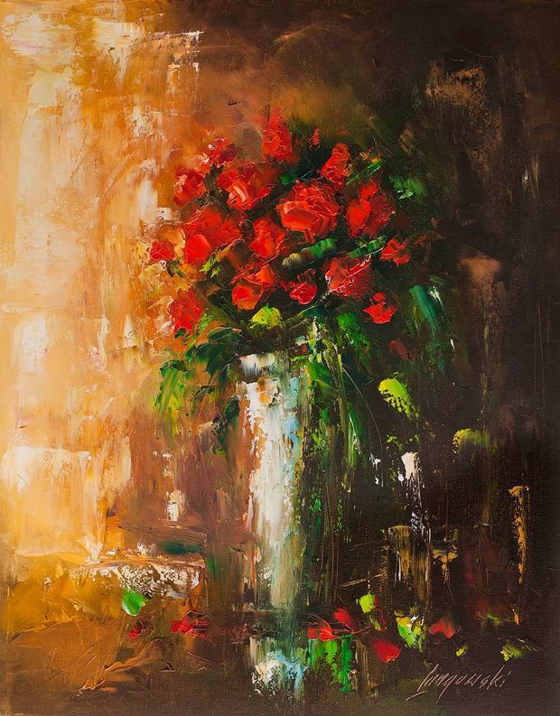 красные розы Marek Langowski