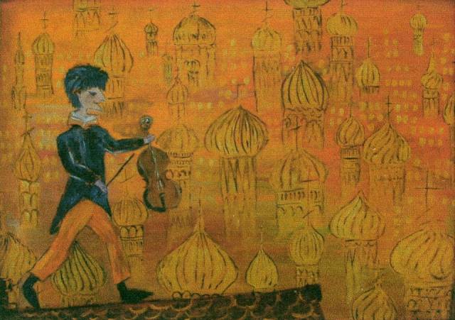 Il violinista sul tetto Maria Smolak TouchofArt