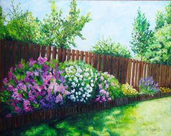 wiosna w ogrodzie - Maria Sularz