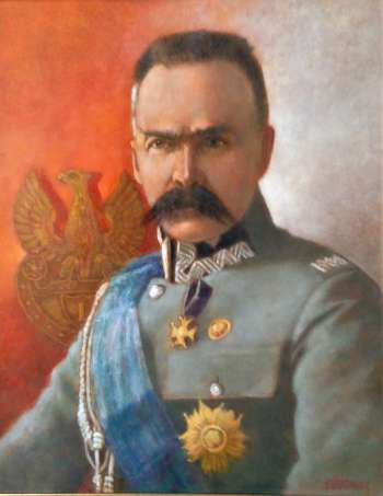 portret Marszalka J.Pilsudskiego - Mieczyslaw Wieczorek