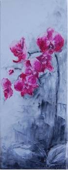 orchidée rose - Natalia Famulska