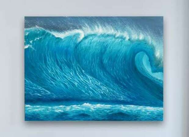 Tsunami - obraz akrylowy na płótnie 80x60 cm Natalia Lichwa