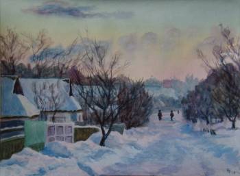 Ulica w zimie - Nikolay Vedmid