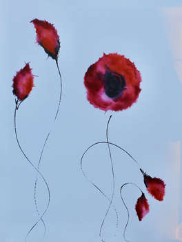 Ярко-красные цветы II - Rachel McCullock