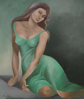 dziewczyna w zielonej sukience - Renata Kulig Radziszewska