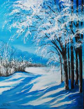 Zimowy błękit - Ryszard Niedźwiedzki