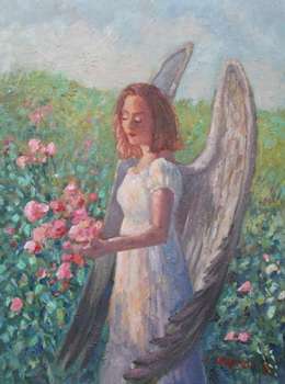Anioł w ogrodzie - Sabina Salamon