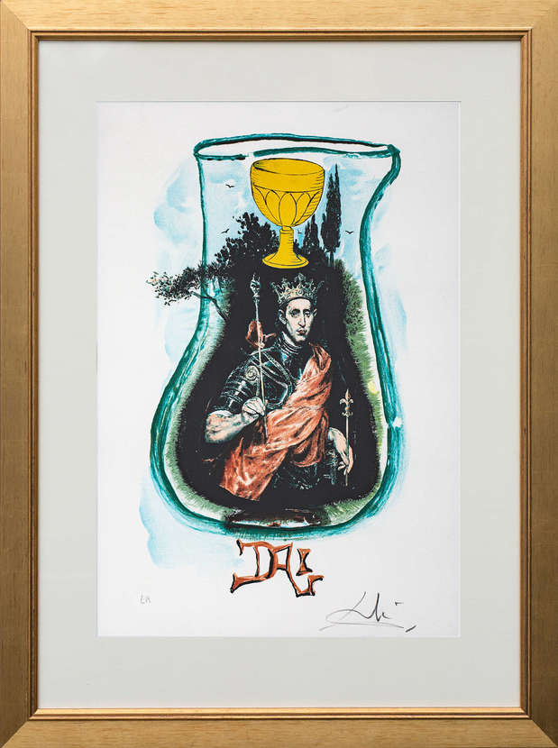König in einem Glas Salvador Dali