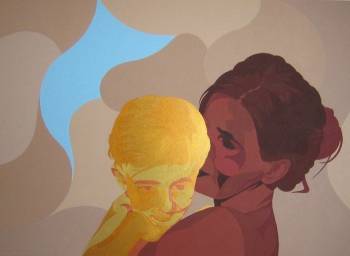Woman with child - Sergio Bezzanti