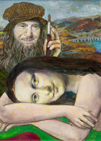 Leonardo und Mona Lisa - Stanisław Młodożeniec