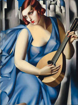 Kobieta z mandoliną - Tamara Łempicka