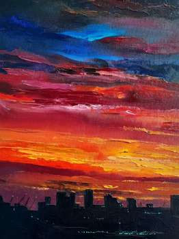 Colorful City Sunset - Tatiana Mienkina