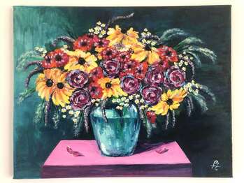 Painting "Flowers" - Tatsiana Liseyenka