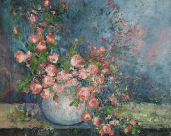 Bukiecik róż - Teresa Mrugacz