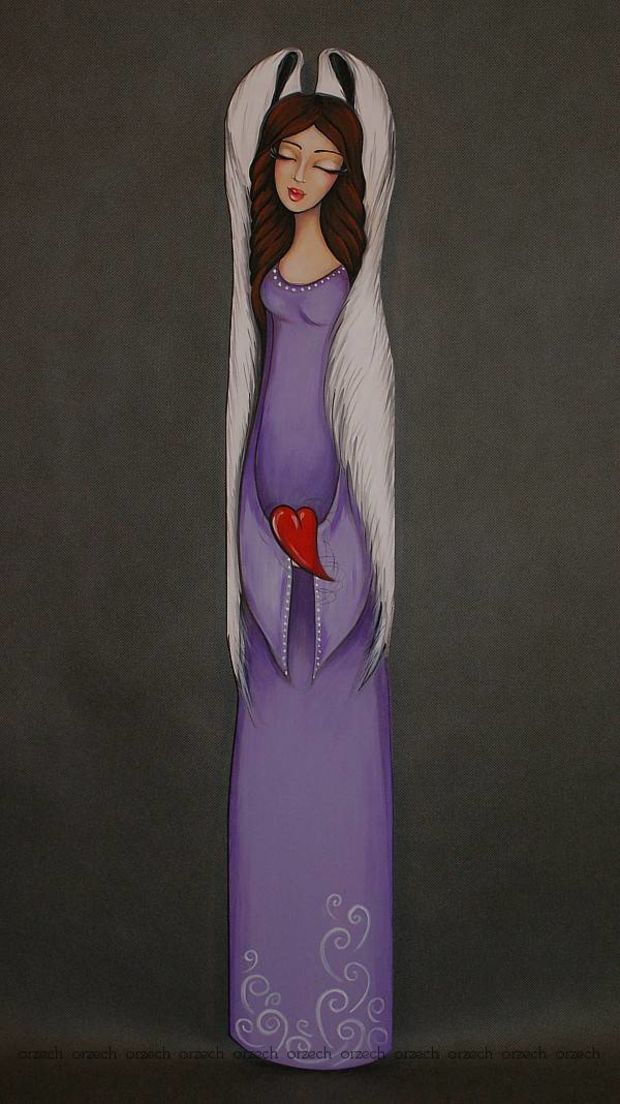 Der Engel im violetten Kleid Wioletta Niewiarowska